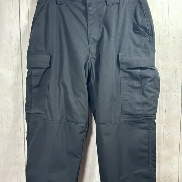 5.11 Tactical Mens Black Cargo Outdoor Hiking Pockets Preppy Pants - Picture 6 of 16